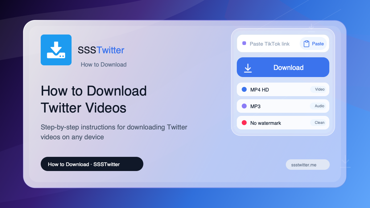 How to Download Twitter Videos