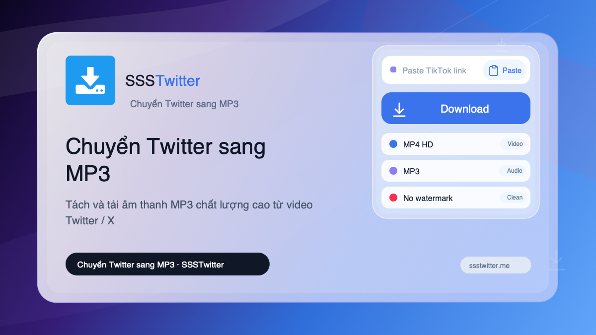 Chuyển Twitter sang MP3